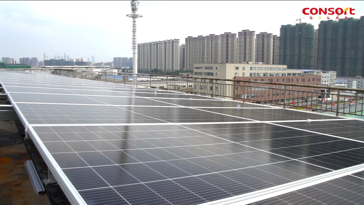 【宏福宝太阳能】无锡威孚 6MW 分布式光伏发电项目正在安装中